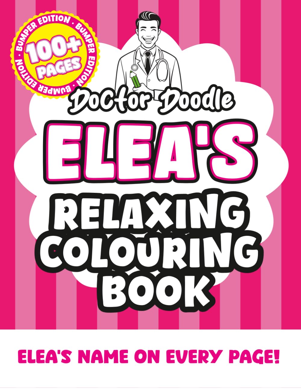 Elea's Relaxing Colouring Book: Relaxing Patterns and Illustrations for All Ages (Relaxing personalised colouring books)