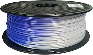Temperature Color Changing Filament Violet Blue to White PLA Filament 1.75 mm 1KG 3D Printer Filament Color Changing with Temperature 2.2LBS Color Change PLA CC3D