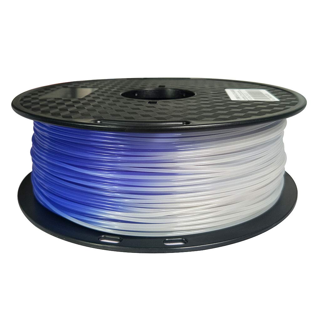 CC3D 31℃ Temperature Color Changing Filament PLA Violet Blue to White 1.75 mm 1KG 3D Printer PLA Filament 2.2LBS Color Changing with Temperature 3D Printing Materials