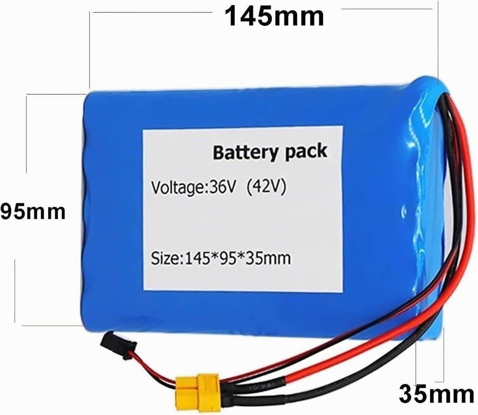 36V 6Ah E-Bike Batteries 36V 6Ah Rechargeable Étanche Batterie Batterie De Vélo Électrique Haute Puissance Batterie pour 200W 350W 500W 800W Moteur avec Chargeur 36V 6Ah,XT60