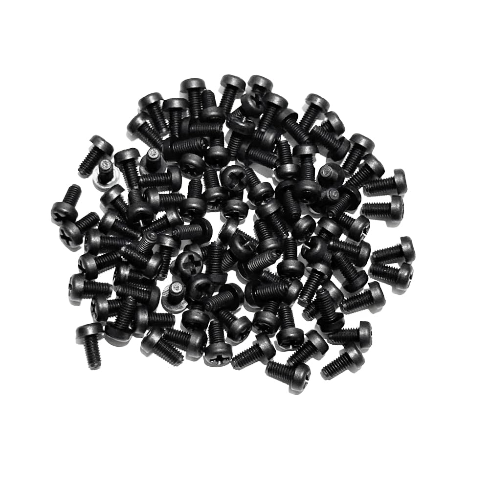 100PCS M3 X 6MM Round Head Machine Screw Nylon Bolt Fastener Phillips Drive Screw (M3 X 6 MM)