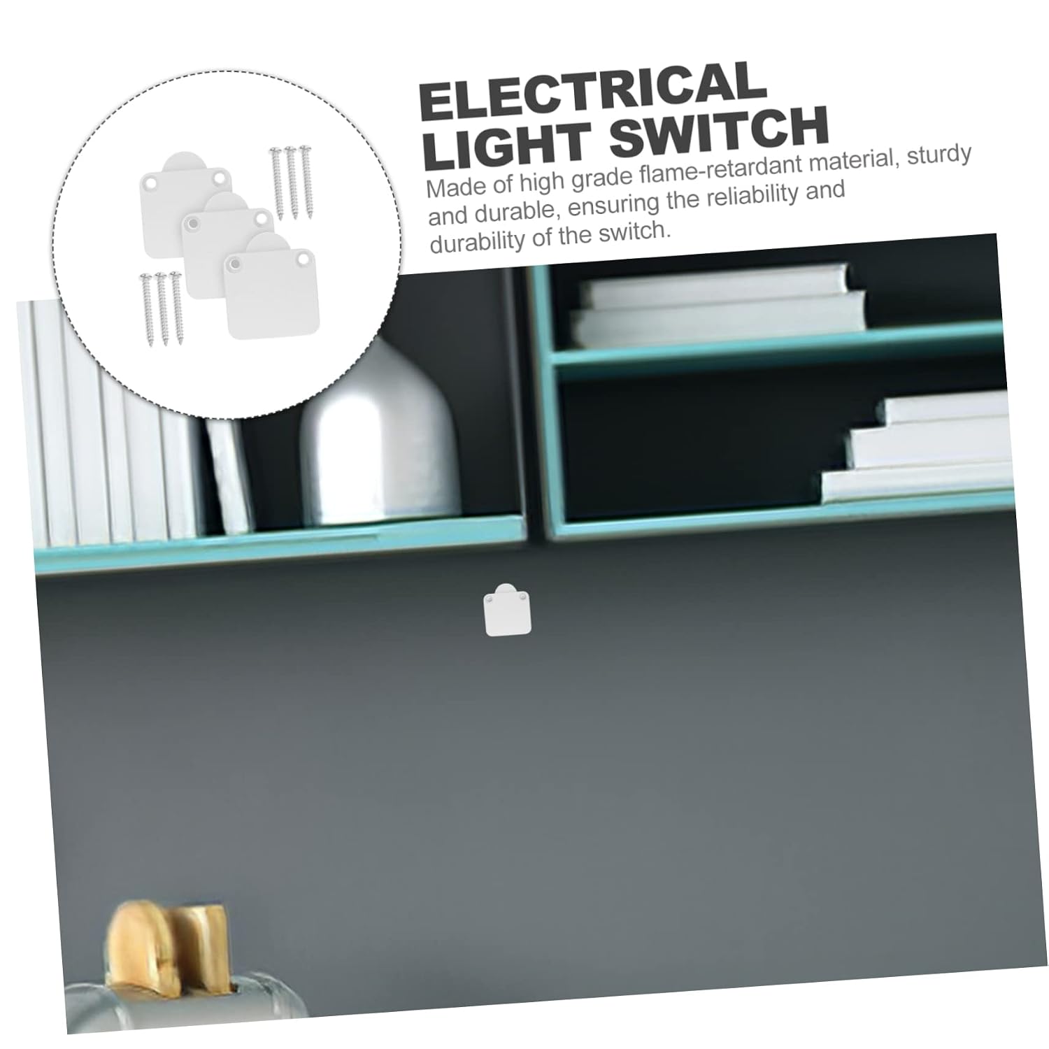 3pcs Door Light Switch for Cabinet Lighting Touch Control White Led Easy Install