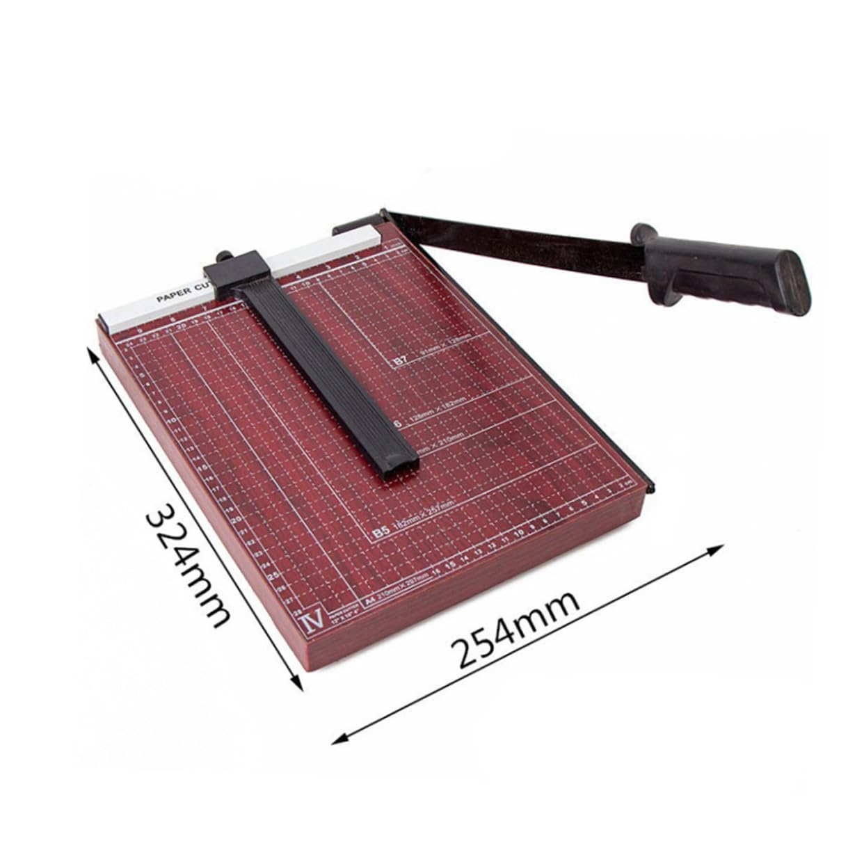 Lurrose Taglierina per Carta Taglierina per Carta Fotografica Ghigliottina con Base in Metallo Robusta Taglio Preciso per Ufficio e Casa Meccanismo di Blocco Automatico
