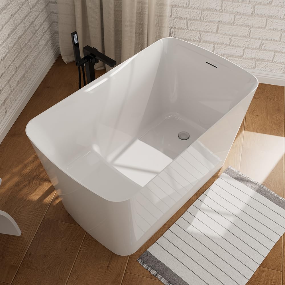 Mokleba 47 inch square Japanese soaking tub with seat