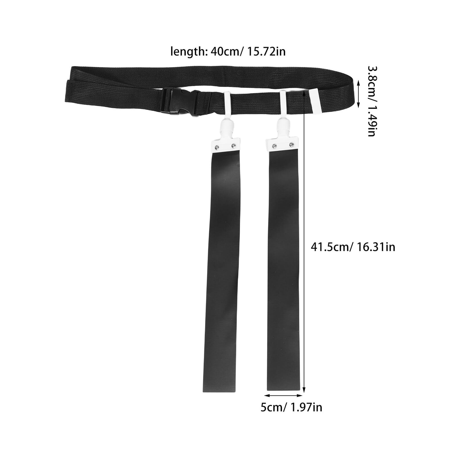 MAGICLULU Ceintures de Flag Football Ajustables en Nylon Résistant 2 Pièces Rouge et Noir pour Entraînement et Matchs Extérieurs, Accessoire Essentiel pour Jeu Rapide et Cohésion D’équipe