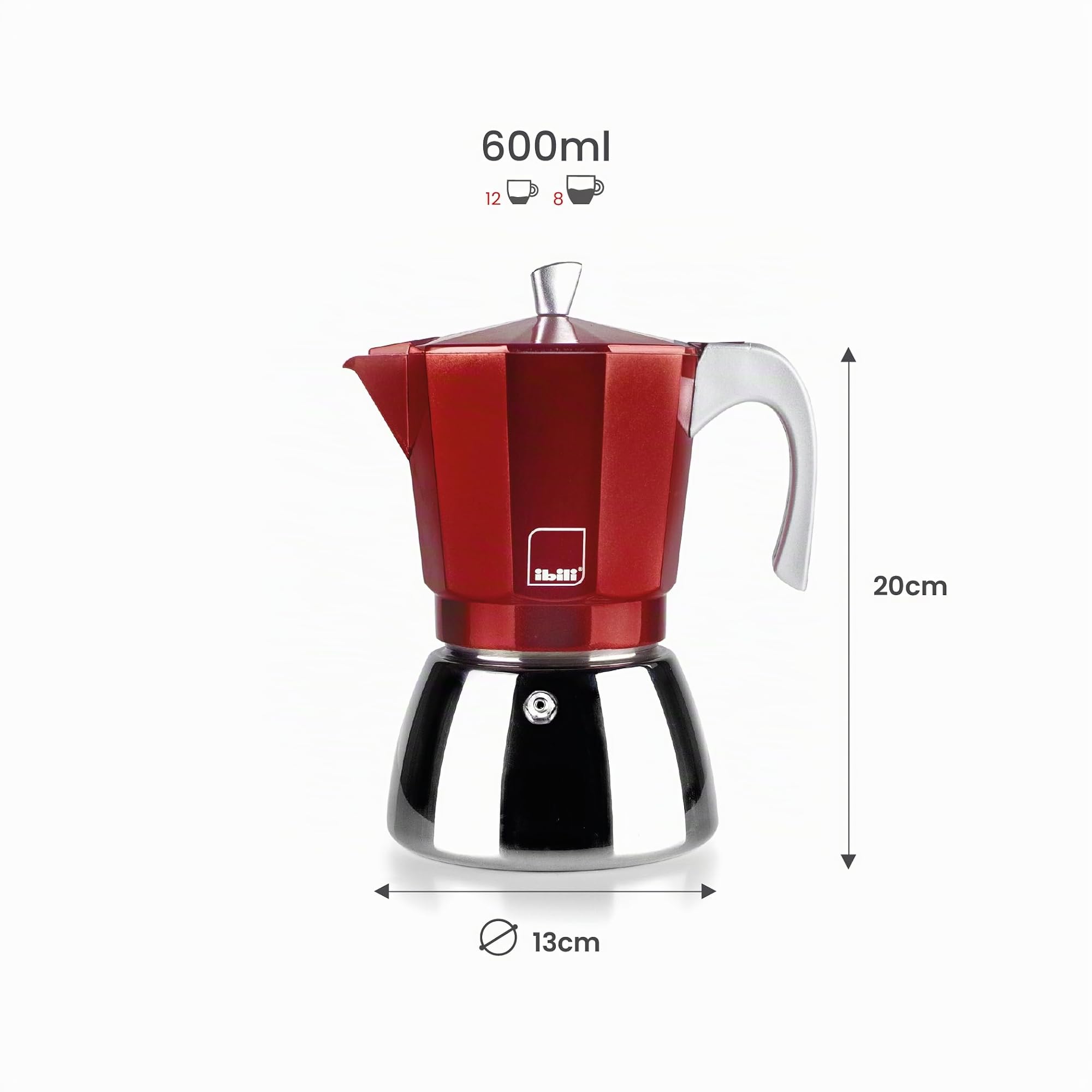 IBILI Cafetière Elba Red 12 tasses