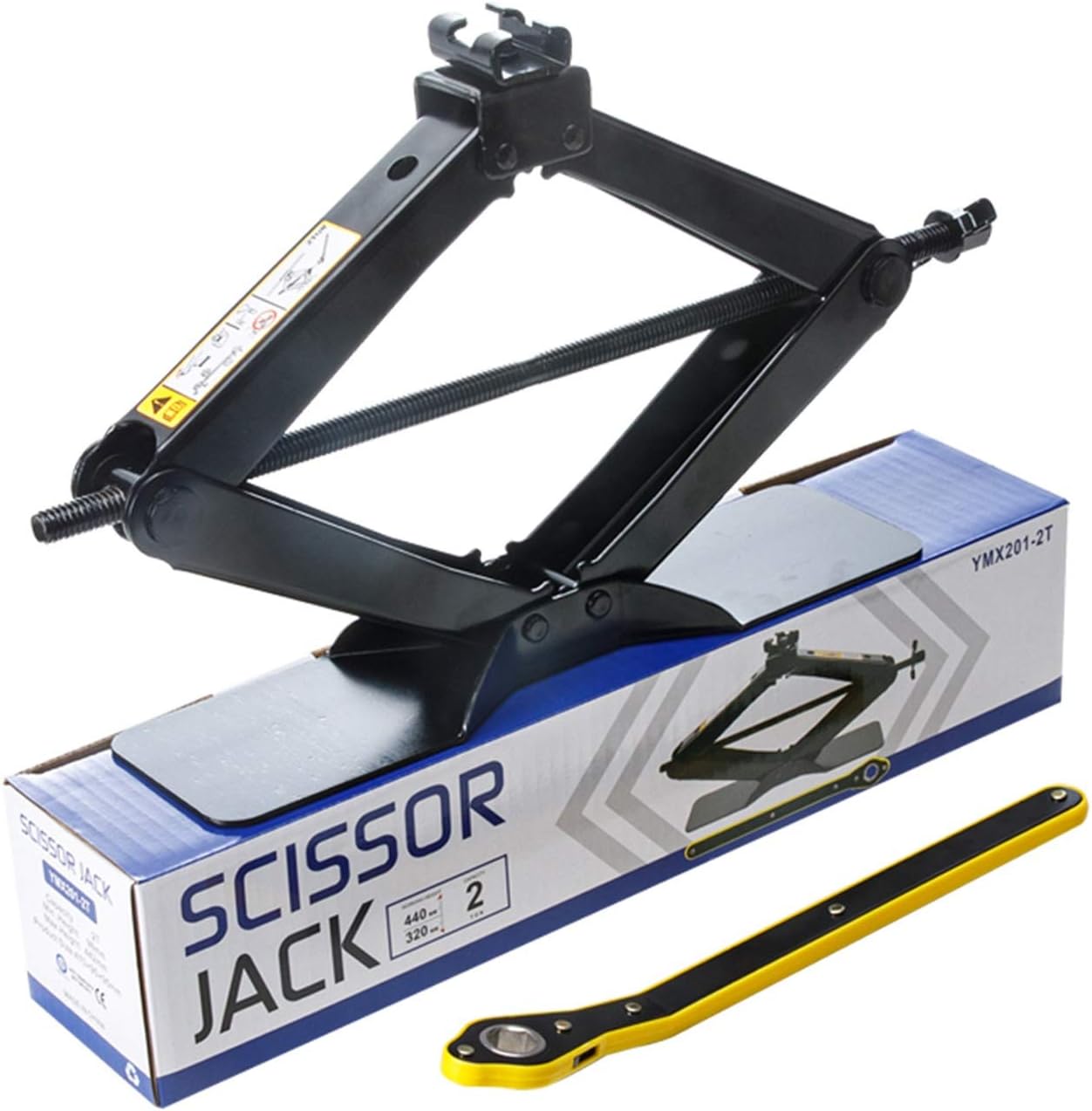 KvSrr Heavy Duty Car Scissor Jacks 2T Leveling Jacks Auto Emergency Tools