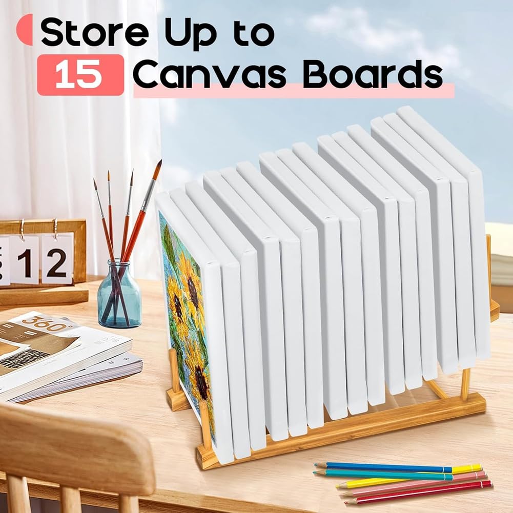Petit séchoir pour œuvres d'art, support de rangement pour œuvres d'art, support de présentation de couleur à 5 couches, support de rangement pour toile, peinture sur toile