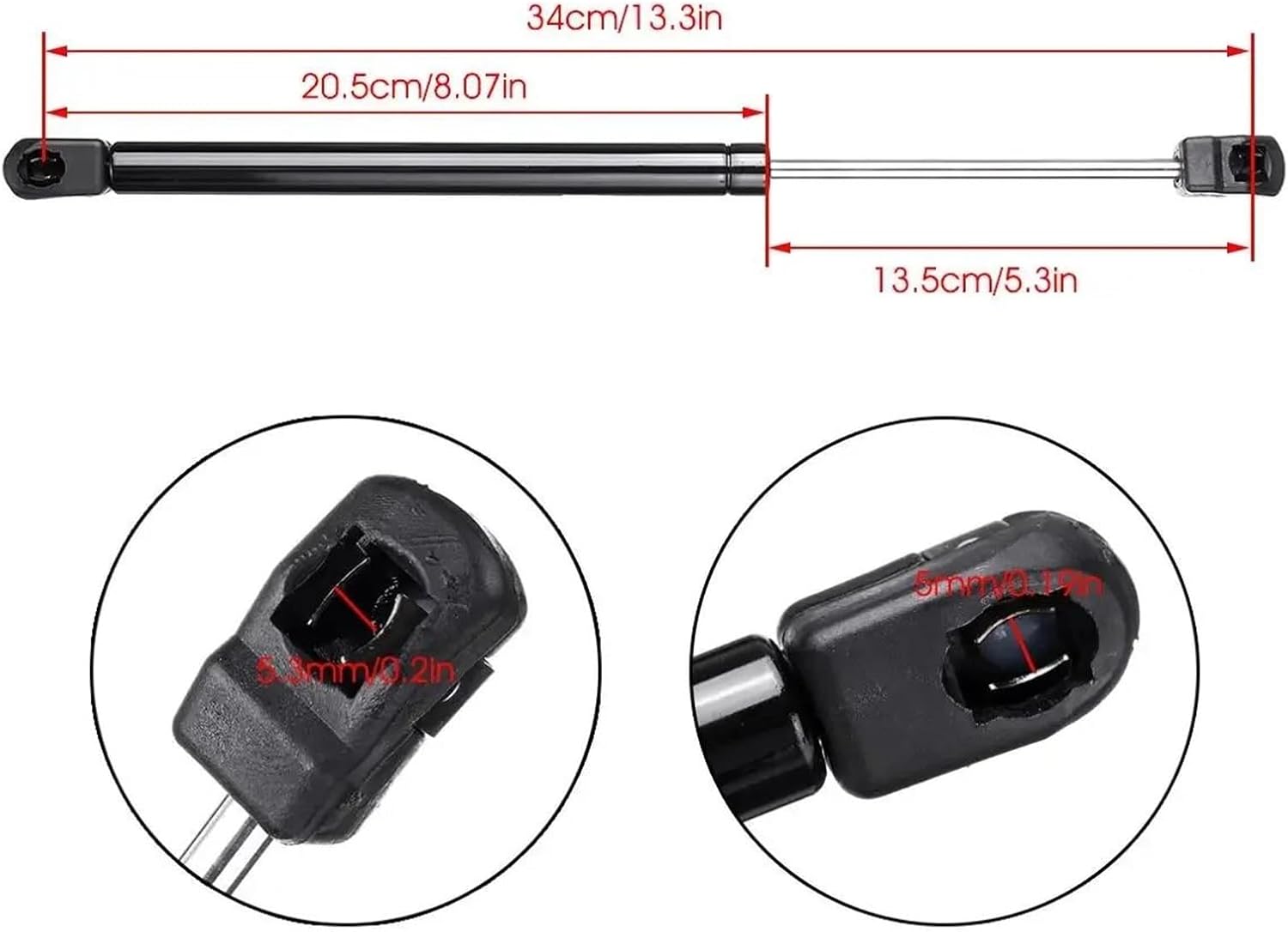 ボンネットフードダンパー フォード用遠征用F-150用F-250 1995-2004カーアクセサリー2個セットフロントフードボンネッ