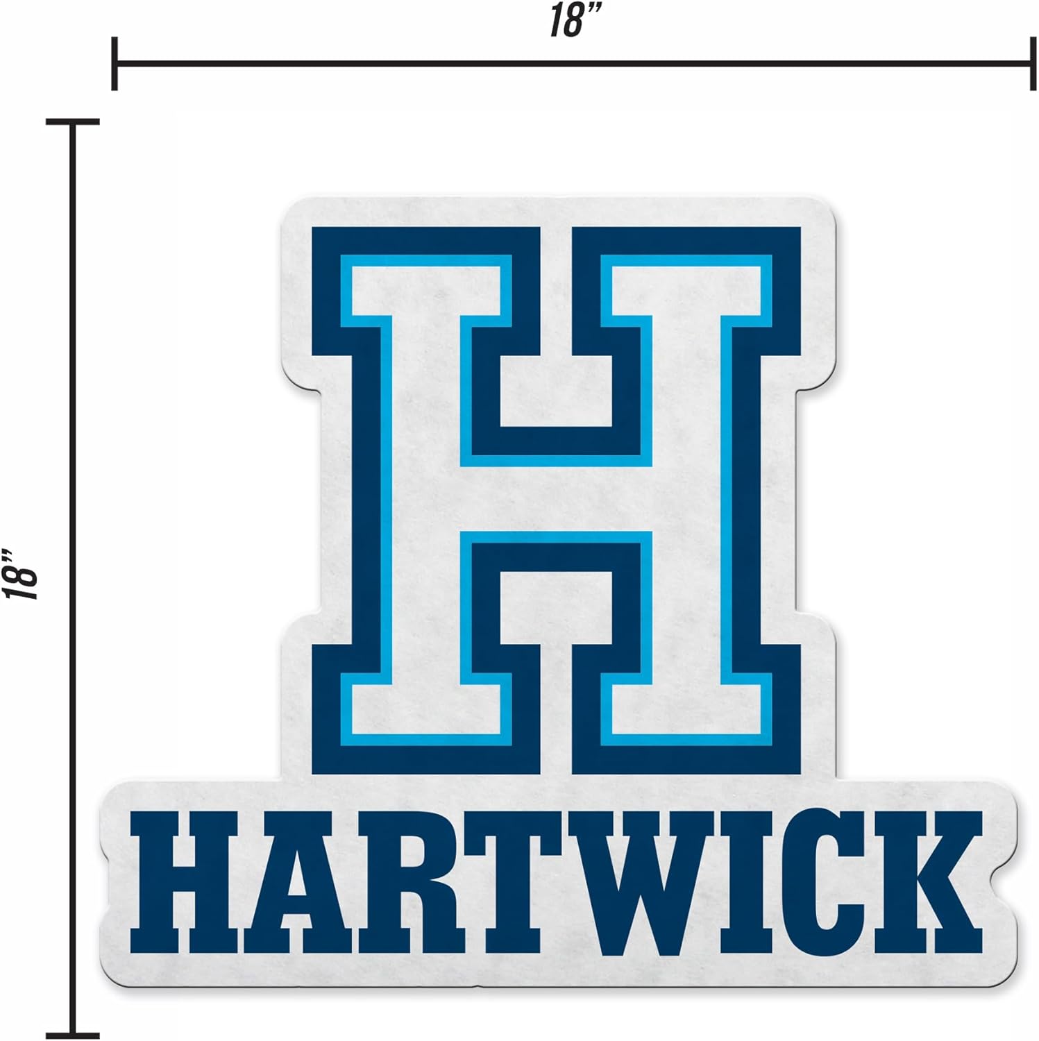 Rico Industries NCAA Hartwick Hawks Shape Cut Pennant - Home and Living Room Décor - Soft Felt EZ to Hang - Image 4