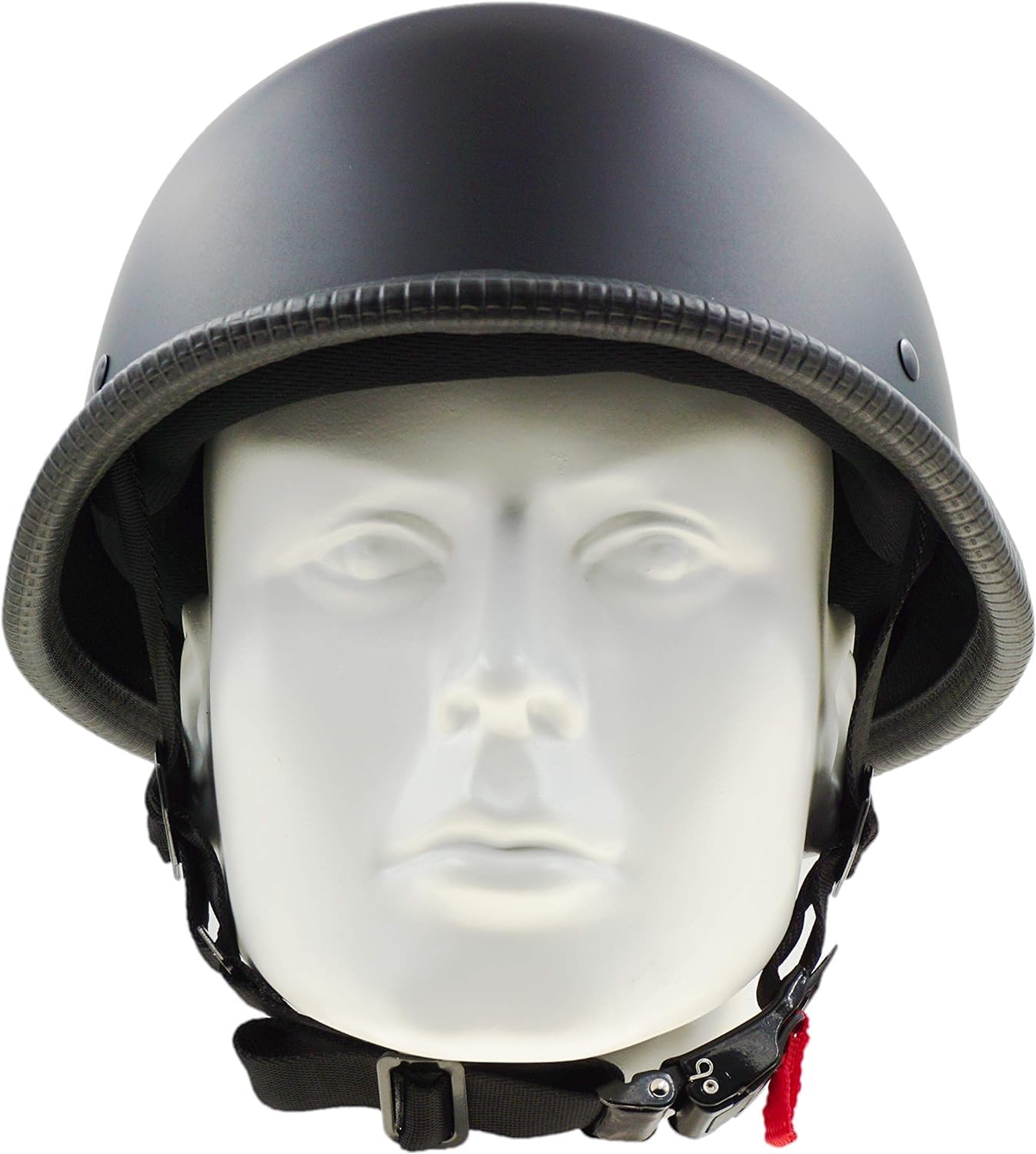 german style motorcycle half cap open face adult men women cap,matte black