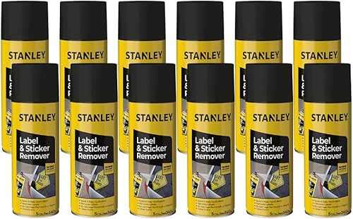 STANLEY Removedor de etiquetas y calcomanías Limpiador adhesivo de grado automotriz Elimina de forma segura los residuos de adhesivo en