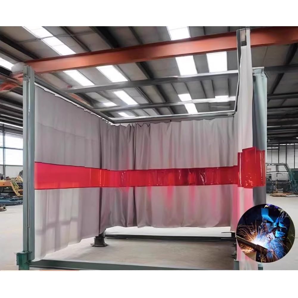 Manta para soldar Ignífuga Cortinas soldadas grandes - 1 paquete Tela ignífuga de fibra de vidrio Acolchado aislante(1.6x2.5m/5.3x8.3ft)