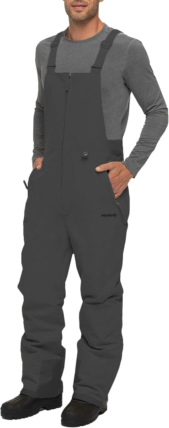 SkiGear Men's Essential Insulated Bib Overalls - Image 3