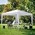 10x10 Canopy Tent Party - Sturdy Steel Frame - Thickened PE Cover - Waterproof Outdoor Patio Portable Instant Shade Gazebo for Outdoor Wedding Parties Camping - White