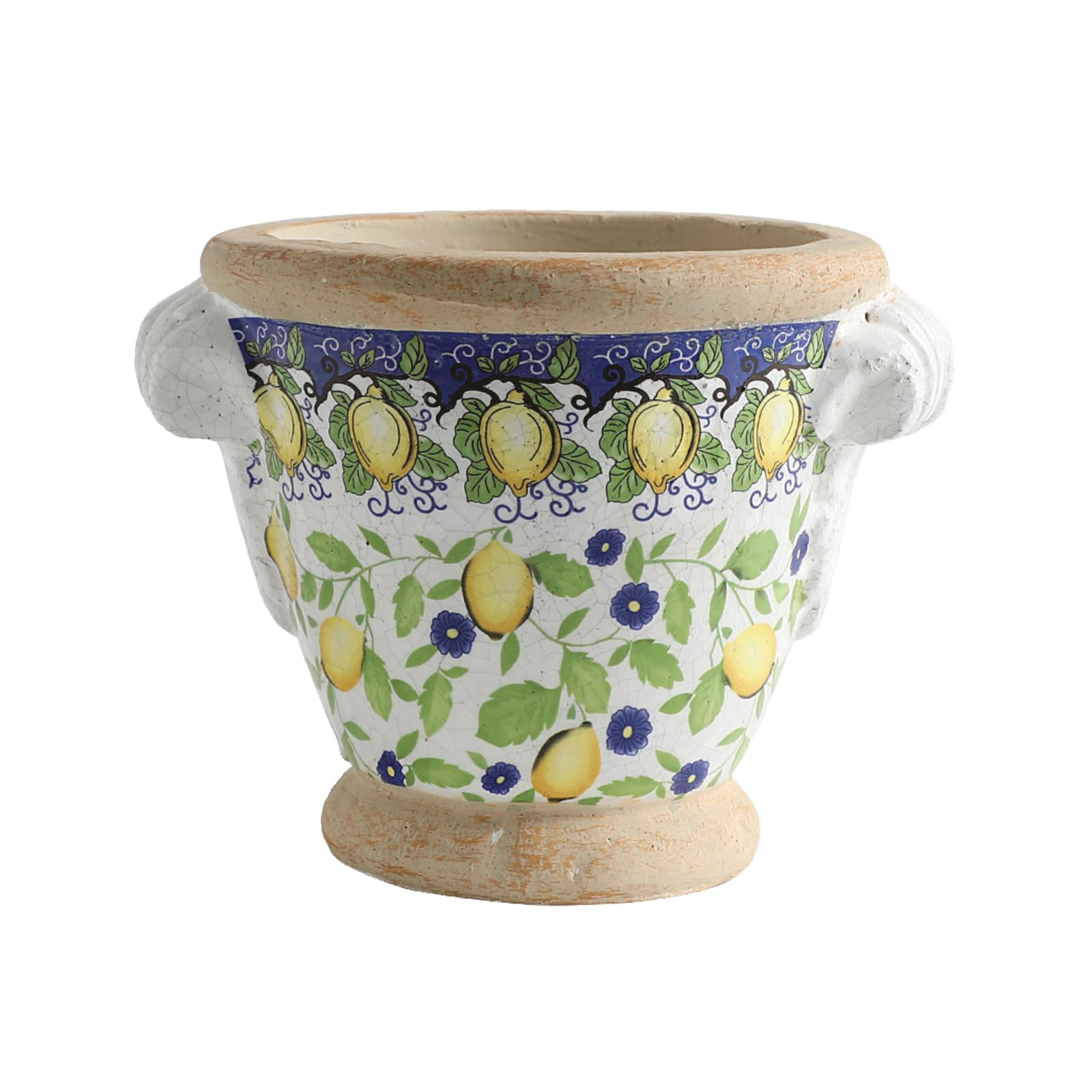 Vase décoratif motif citron pour sublimer une table de salon ou un coin de jardin