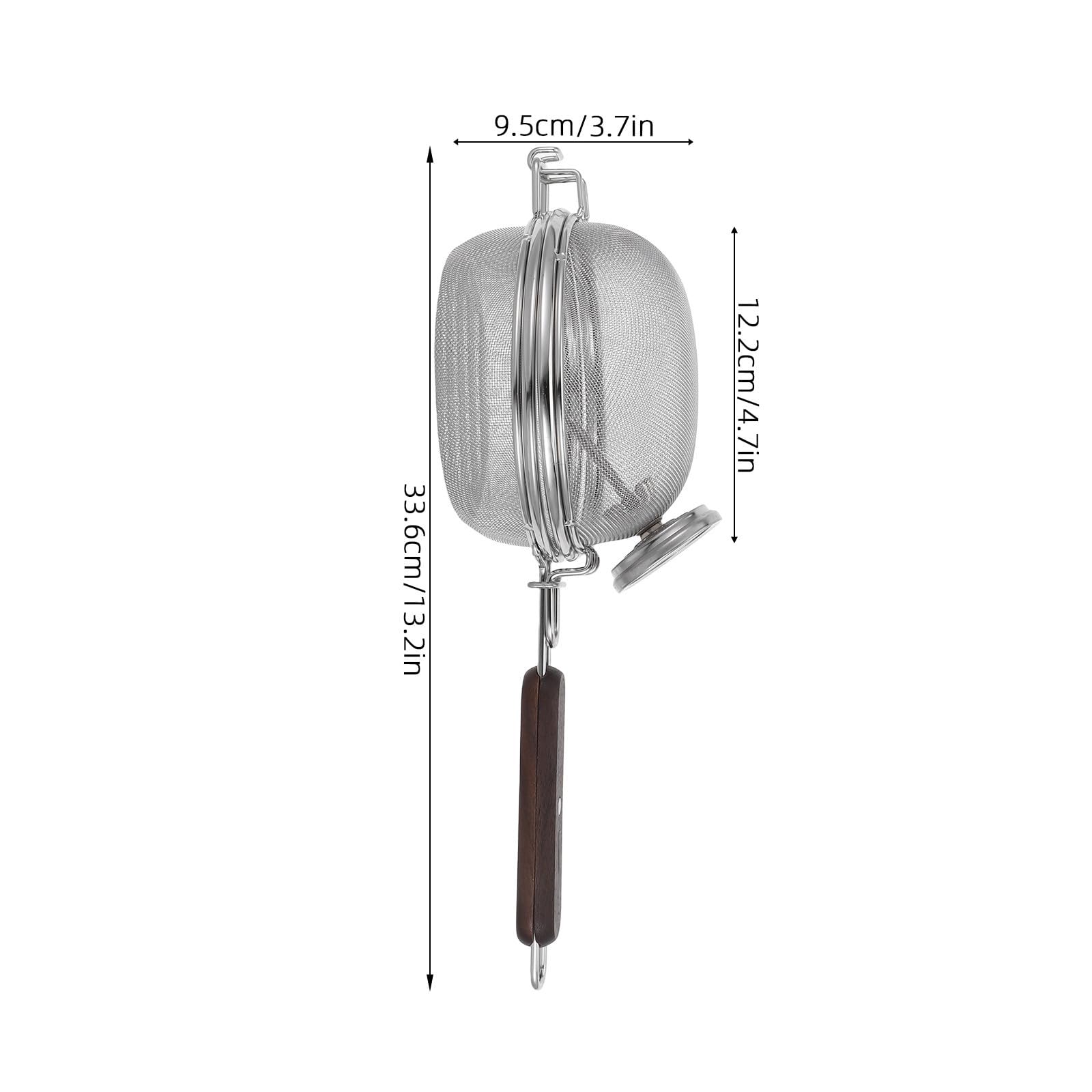 POPETPOP Tostatrice per Chicchi di Caffè in Acciaio Inossidabile con Termometro Integrato, Portatile, Capacità 120g, per Uso Professionale e All'aperto
