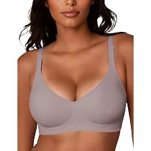 JOYTREE Silky Jelly Bras for Women No Underwire Seamless Breathable Bra