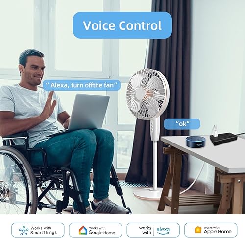 Miniatura 3 de Regleta de alimentación inteligente, protector de sobretensiones WiFi compatible con Alexa y Google Home, enchufe inteligente con 4 puertos USB y 4