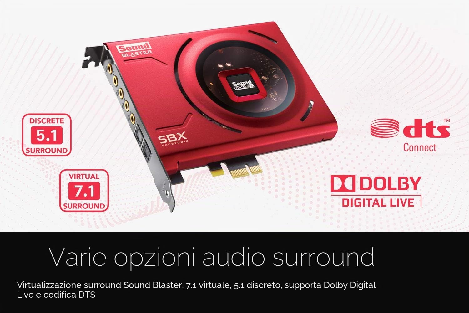 Creative Labs Creative Sound Blaster Z SE Interne 7.1 canaux PCI-E