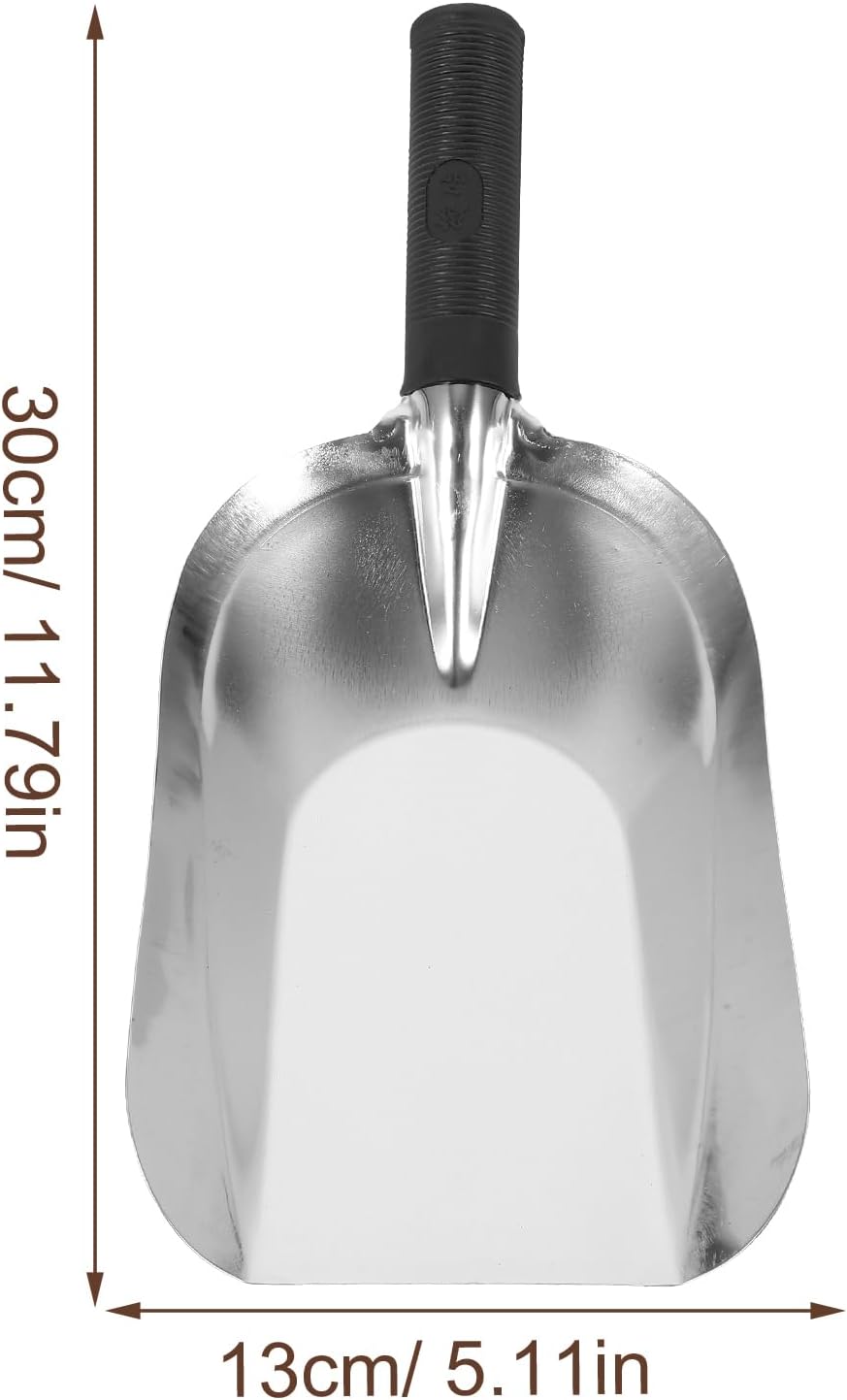Kisangel Stainless Steel Garden Hand Trowel Small Square Shovel Lightweight Digging Tool for Transplanting and Soil Loosening 11.61X5.11In