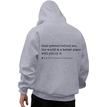 Hooded Letter Hoodies for Men Trendy Long Sleeve Soft with Hood