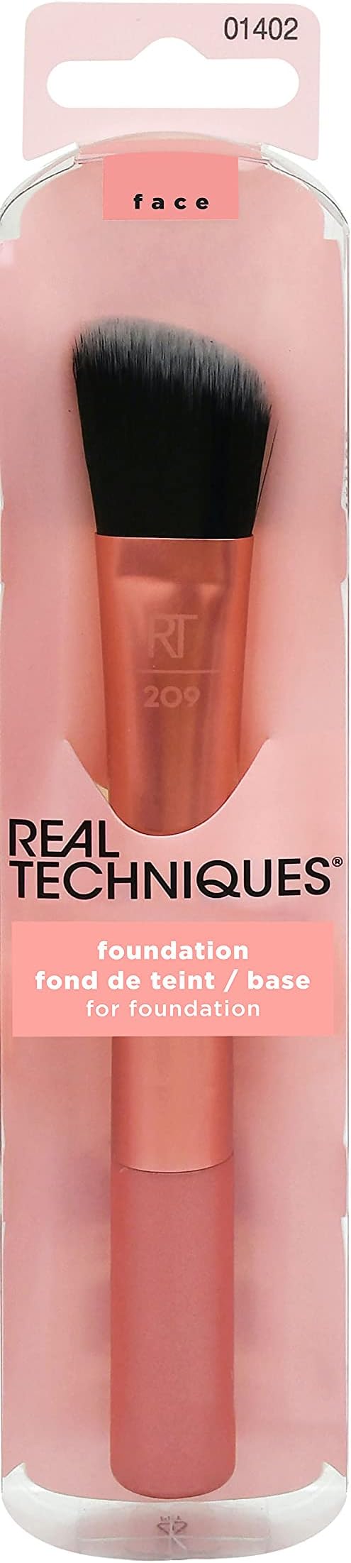Cruelty Free Foundation Brush, Uniquely Shaped & Color Coded, With Synthetic Custom Cut Bristles For an Even & Streak Free Makeup Application