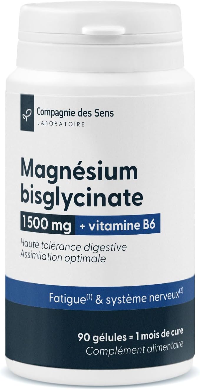 Magnesium Bisglycinate 1500 mg & Vitamin B6 – High Digestive Tolerance – Optimal Assimilation