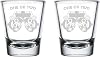 Set de 2 Vasos de Chupito MIP de 1.75oz con Regalo de Foróptero Uno o Dos para Optometría Oftalmólogo Doctor de Ojos 1