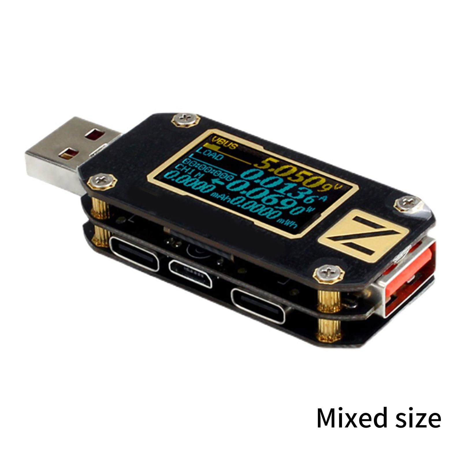 Kompakter USB PD Tester mit mehreren Funktionen USB Testgerät Unverzichtbares Werkzeug Leichtgewichtig für die Elektroniktechnik Spannungsstrom Leistungserkennung Vielseitiges PD Testgerät
