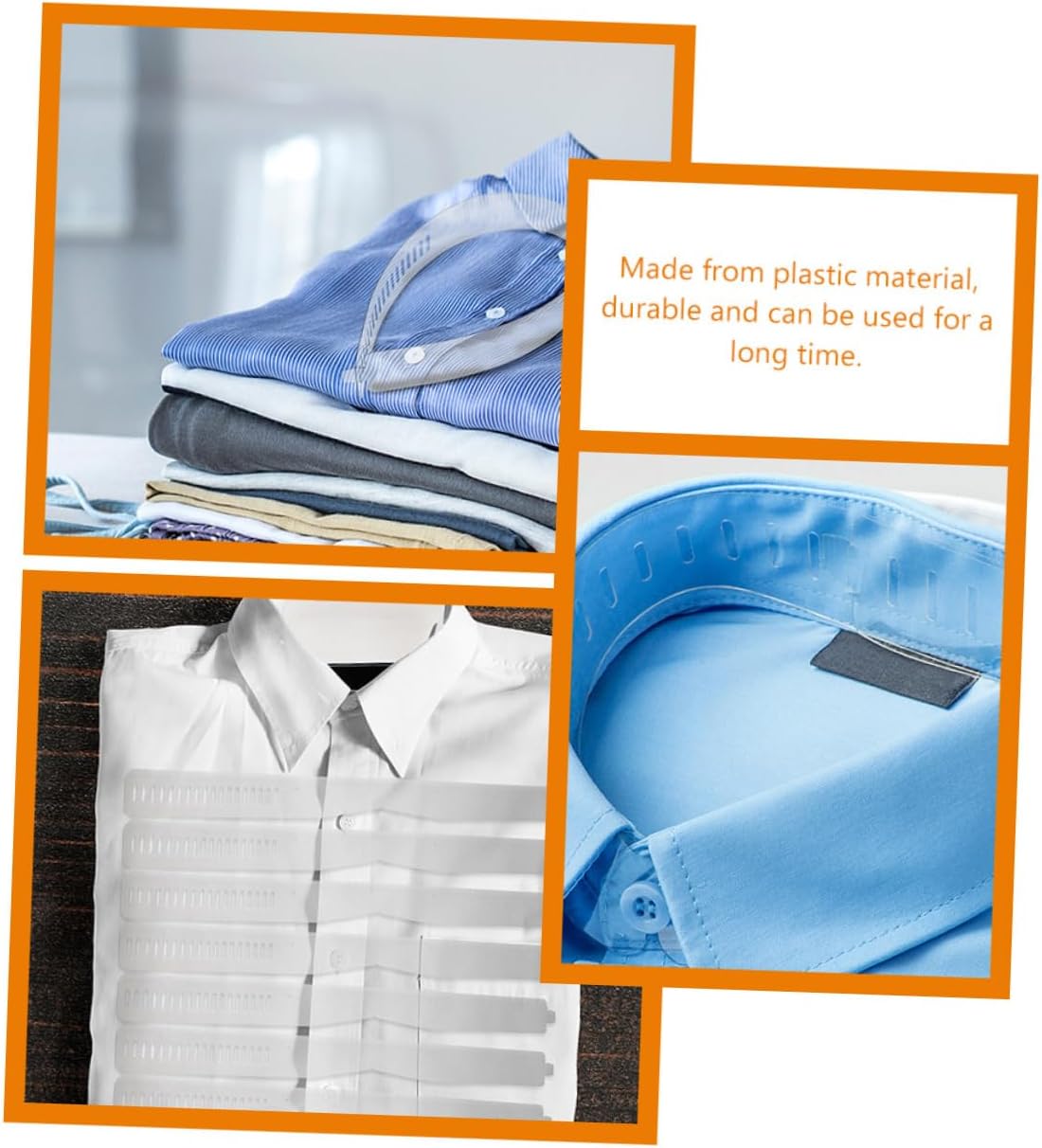 Ipetboom 60pcs Pvc Tie Collar Stays for Dress Shirts Collar Support Fixing Strips Sticker for Men and Women