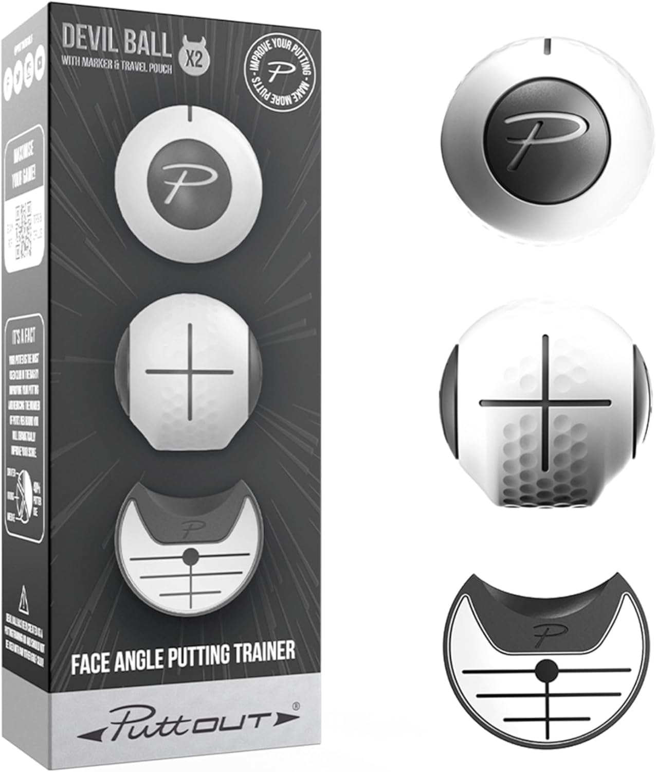 Amazon | PuttOUT デビルボール パター練習器具 ゴルフ練習器具