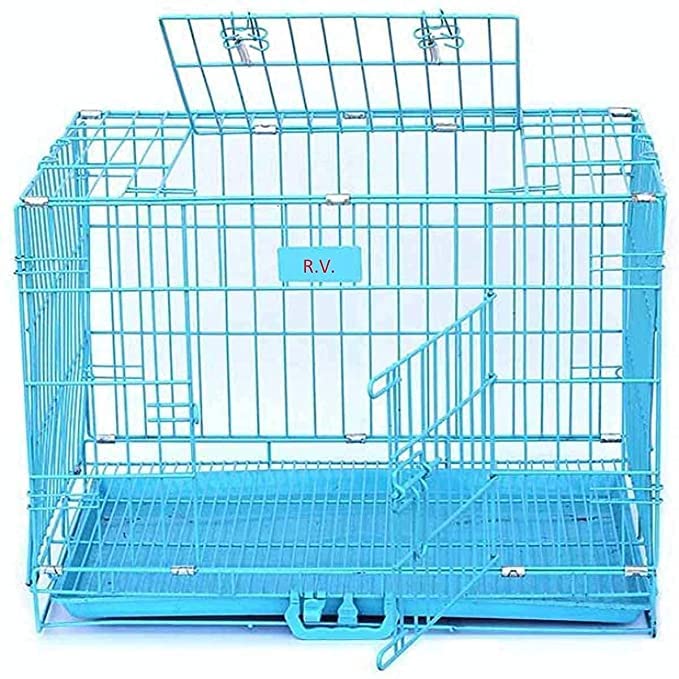 Woofy Pet Cage Double Door Heavy Duty Folding Metal for Large Size Dogs and Adults - 36 Inch (Blue) (B0BX4LZV1H) Amazon Price History, Amazon Price Tracker