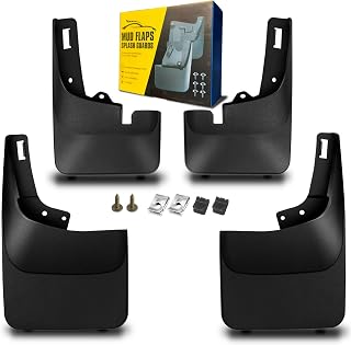QUYDDC Mud Flaps Fit for 2021-2022 Fo-rd F-150 - for Model Without Factory Fender Flares, Dedicated Mudguard for Four Seasons Universal Protection, Front and Rear
