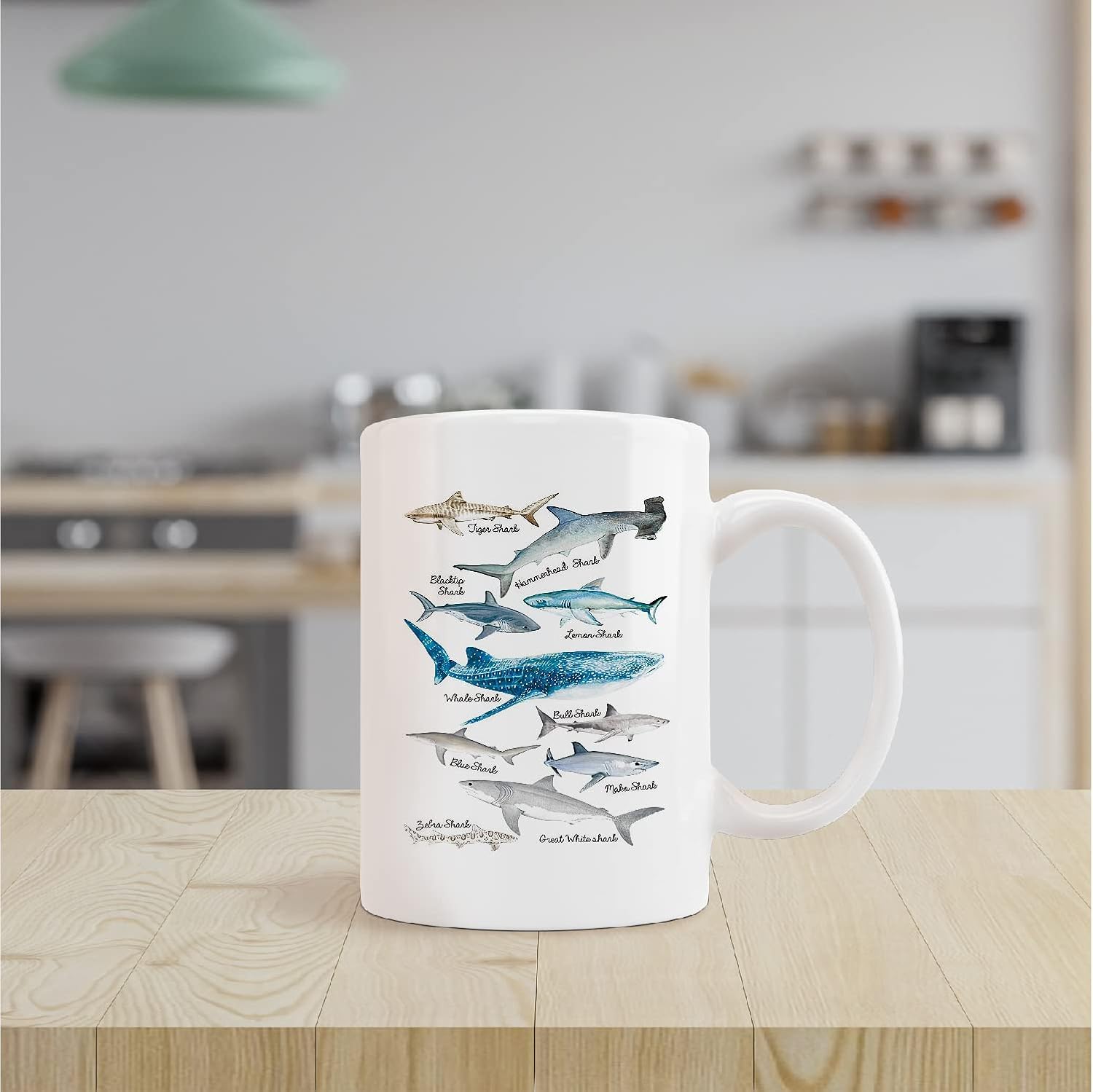 Kunlisa Shark Mug - Ceramic Shark Cup, 11oz