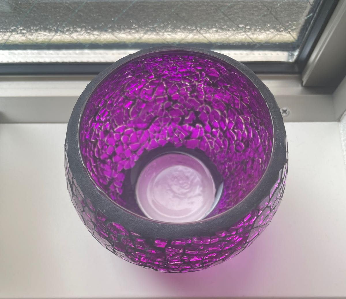 Amazon｜アンティーク雑貨 紫 ムラサキ 小物入れ ガラス インテリア