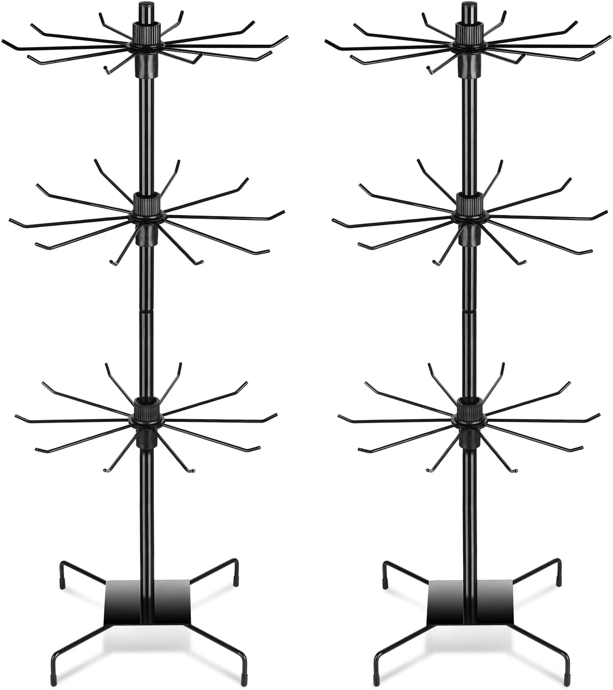 回転3段ジュエリーディスプレイスタンド クラフトショーやベンダーブース用