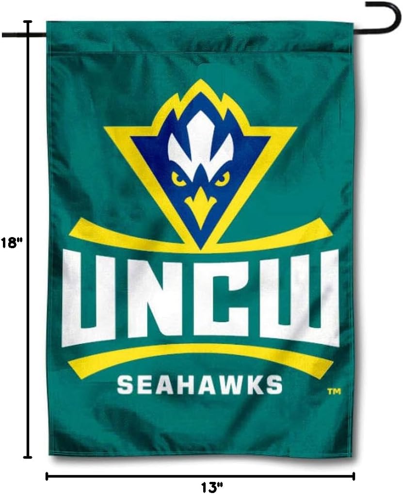 College Flags & Banners Co. North Carolina Wilmington Seahawks Garden Flag - Image 5