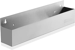 GRIDMANN 22-inch Single Speed Rail - Stainless Steel Liquor Bottle Holder Rack for Bars