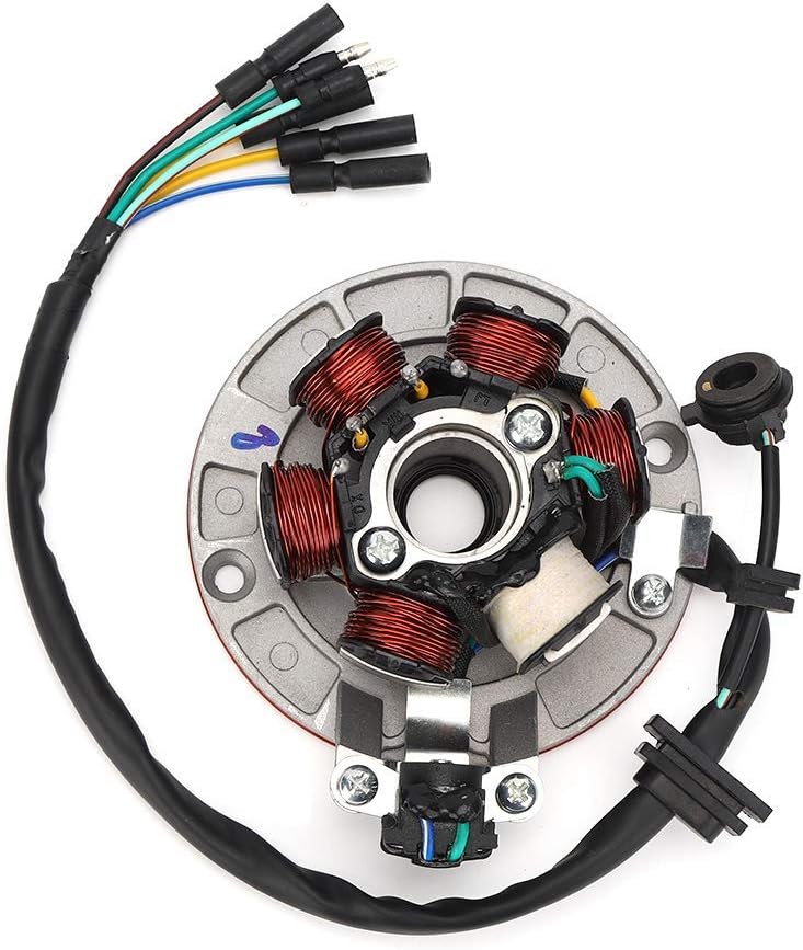 Stator, Magneto Stator Plate Compatible with YX Kick Start Engine PIT PRO Trail Dirt Bike