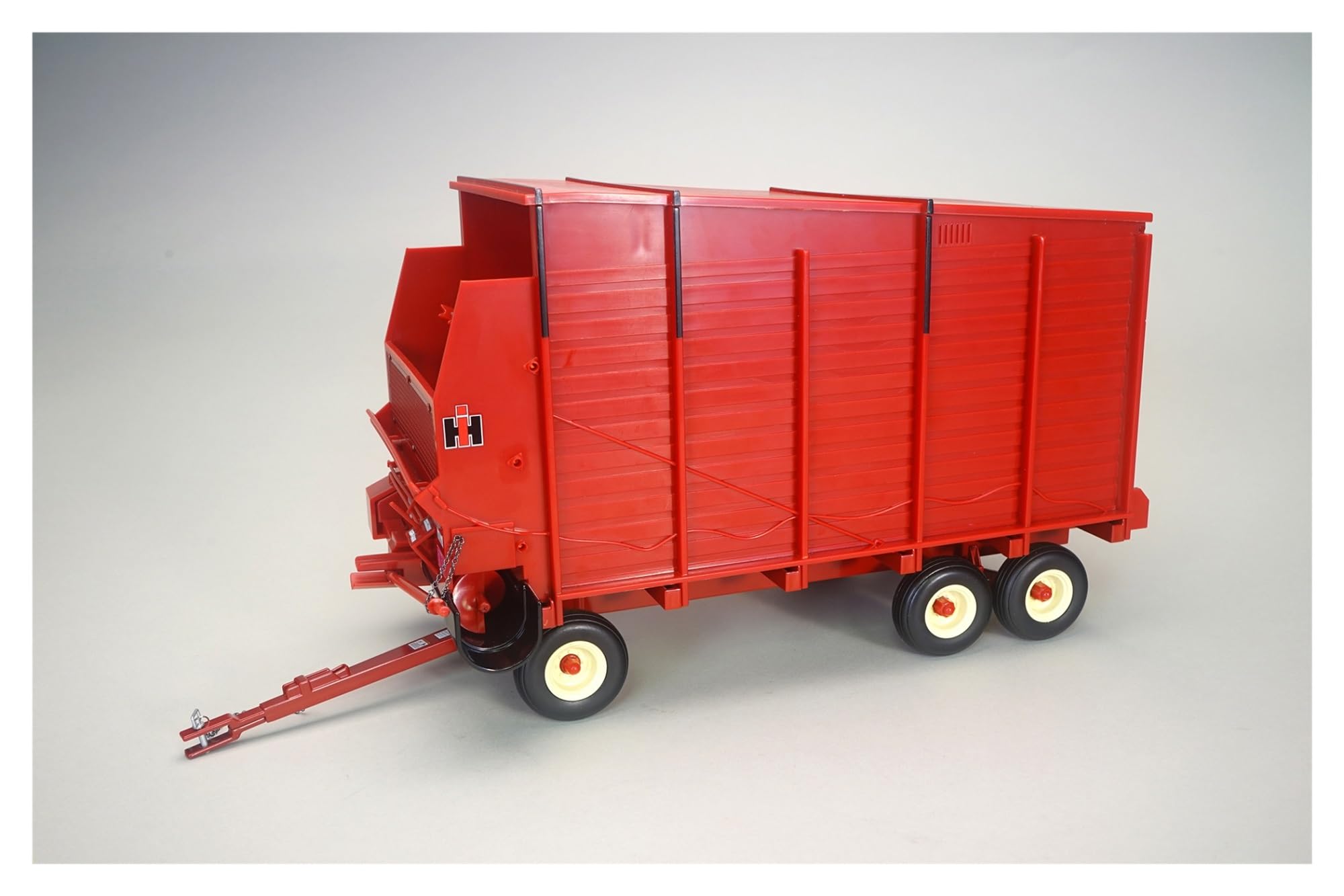 1:16 dla IH 120 wagon paszowy traktor model przyczepy vintage czerwona ozdoba lub statyczne przedmioty kolekcjonerskie