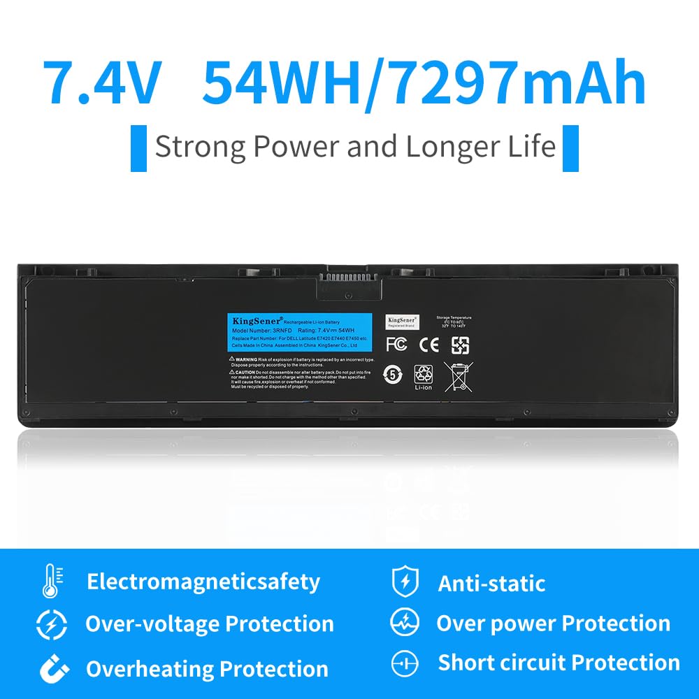 54Wh 3RNFD Batteria per Dell Latitude E7440 E7420 E7450 Ultrabook V8XN3 G95J5 34GKR 0909H5 0G95J5 5K1GW 7.4V