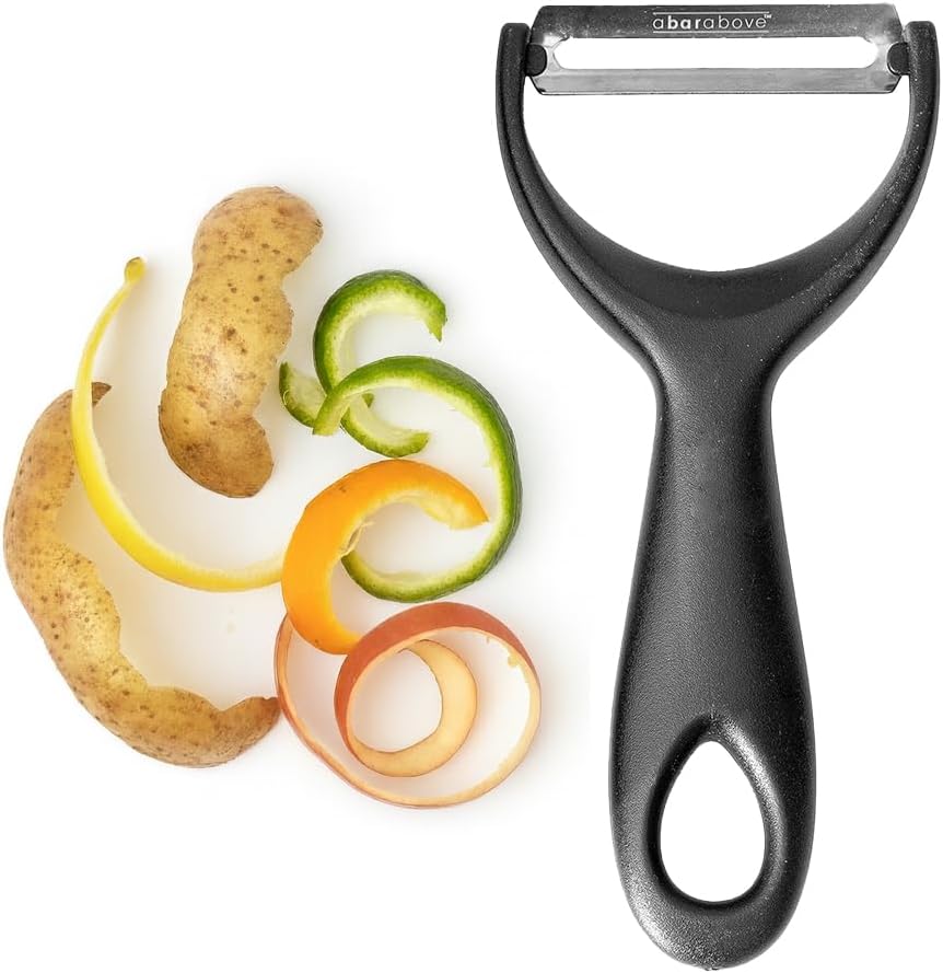 A Bar Above Gold Citrus Peeler: Pro Stainless Steel Tool for Perfect Cocktail Twists, Lemon Lime Orange Peels & Garnishes