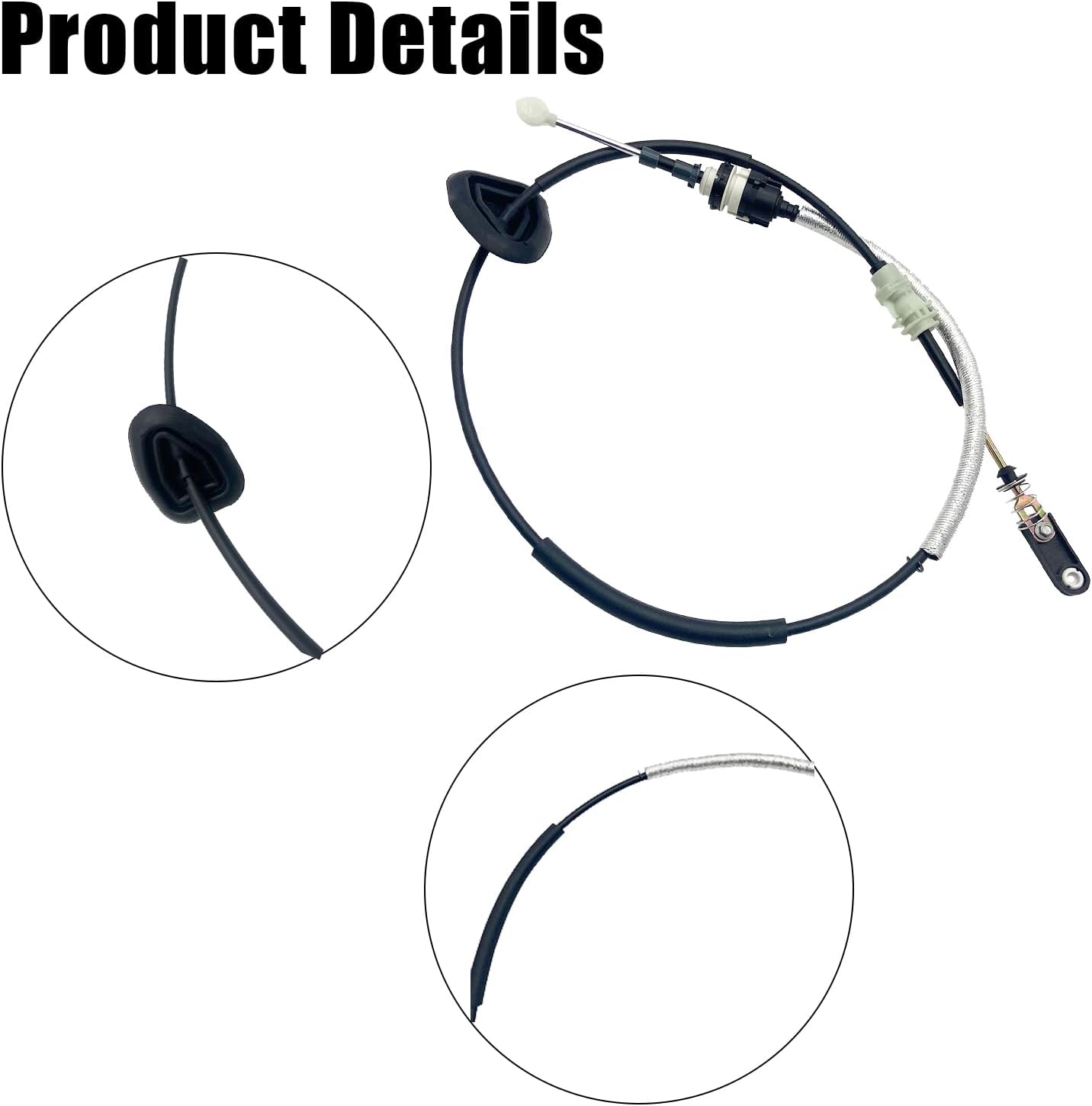 WayJun 52124783AC Transmission Shift Cable Compatible with 2011 2012 2013 Grand Cherokee, 2011 2012 2013 Durango Gear Shifter Control Cable