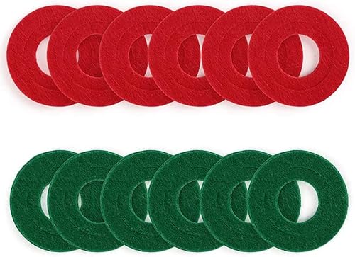 Miniatura 7 de Kit de limpieza de baterías de automóvil 12 piezas de terminales de batería anticorrosión arandelas de fibra 6 rojas y 6 verde más 2 cepillos de