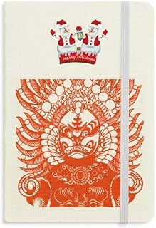Caderno de boneco de neve de Natal Gongtongguan vermelho de Pequin; capa dura grossa