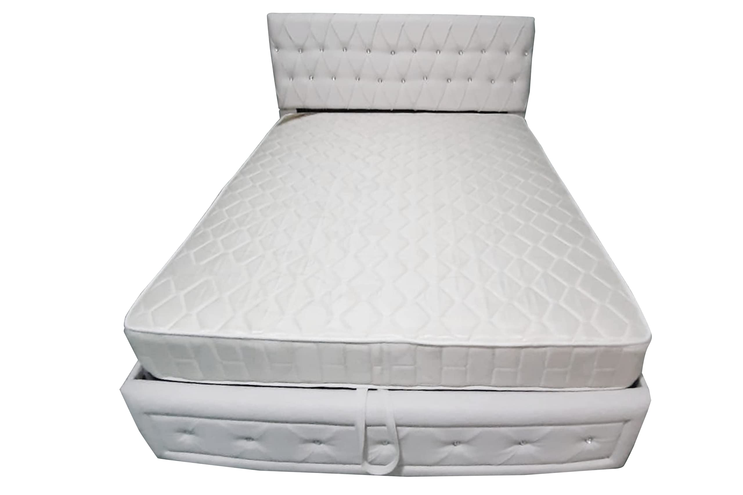 Serene Comfort Upholstered Bed (Without Mattress) by R2R - Queen Size (160cm x 200cm)