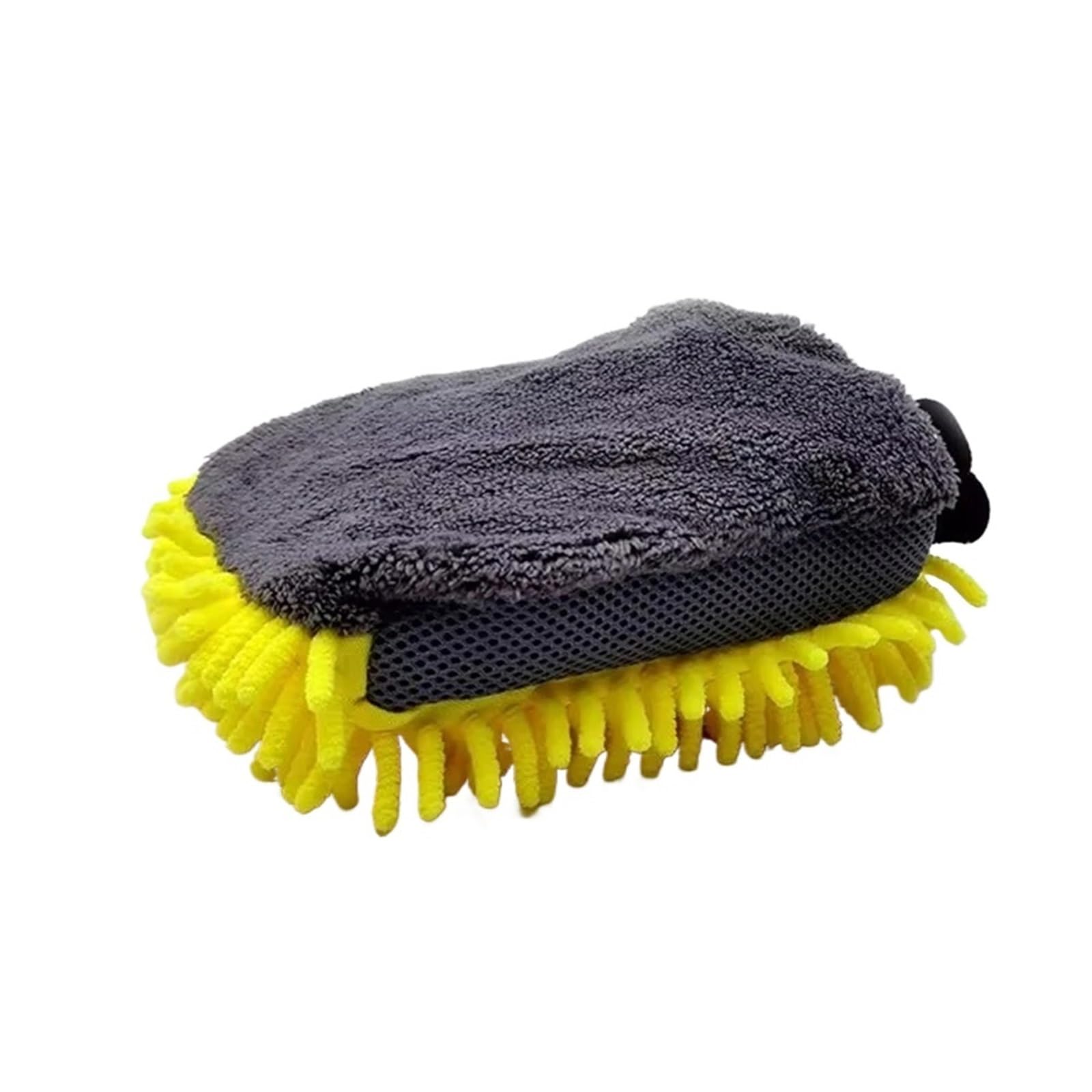 PawUniscript 3/5pcs Microfiber Chenille Car Washing Gloves - Waterproof Detailing Mitts for Auto Care and Cleaning(Yellow,5pcS)