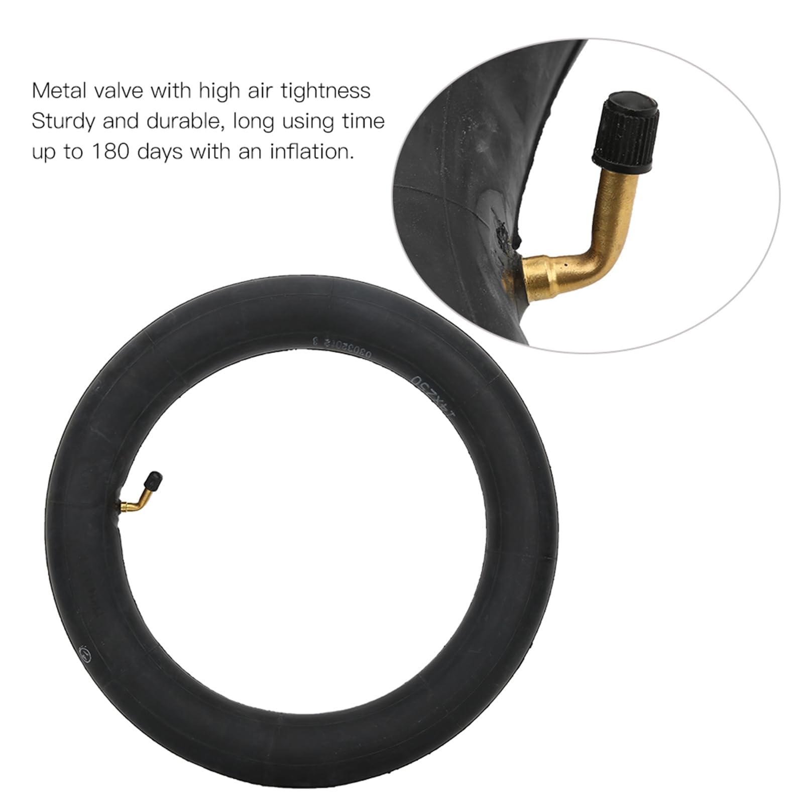 Tubi per biciclette elettriche, tubi per bicicletta in gomma butilica, tubi interni per pneumatici elettrici con accessori di ricambio per scooter elettrici