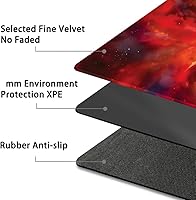 Vista 44 de Tapete de juego MTG cosido de alta calidad con zonas y respaldo de goma antideslizante, tapete de juego TCG de 24 x 14 pulgadas para MTG y otros Dkt